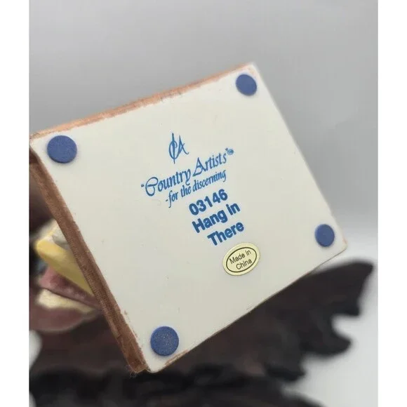 Country Artists Kitty Cat Figurine Hang in There cat lovers unique rare - Picture 10 of 12